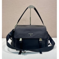 Super Quality Prada Mens Explore Re-Nylon and leather bag 2VD082 Black 2025