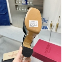 Grade Quality Valentino Vlogo Signature Platform Sandals 11cm in Calfskin Leather Black/Gold 0902080