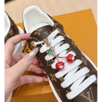 Luxury Cheap Louis Vuitton Time Out Sneakers 4cm in Printed Monogram Canvas 0829015