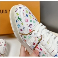 Good Looking Louis Vuitton LV x TM LV Trainer Sneakers in Multicolored Leather 1AHEKS White 0829036
