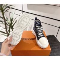 Stylish Louis Vuitton Monogram Jacquemus High Top Sneakers Black 2025 LV082903 0829050