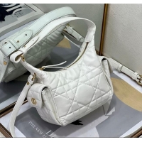 Inexpensive Dior D-Dream Mini Bag in Macrocannage Lambskin D9086 White 2025