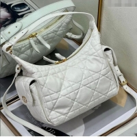 Trendy Design Dior D-Dream Medium Bag in Macrocannage Lambskin D9087 White 2025