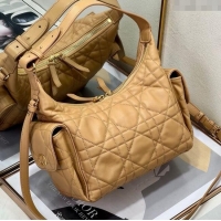 Promotional Dior D-Dream Medium Bag in Macrocannage Lambskin D9087 Light Gold-Tone 2025