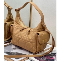 Promotional Dior D-Dream Medium Bag in Macrocannage Lambskin D9087 Light Gold-Tone 2025