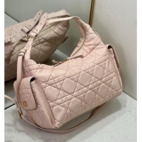 Traditional Specials Dior D-Dream Large Bag in Macrocannage Lambskin D9088 Blush Pink 2025