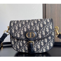 Buy Cheap Dior Medium Bobby Bag in Blue Oblique Jacquard D0929 2025