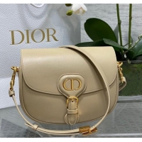 Luxury Discount Dior Medium Bobby Bag in Box Calfskin Leather 0929 Beige 2025