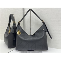 Good Taste Dior Large Voyage Bag in Flat Macrocannage Grained Calfskin Leather 2847 Black 2025