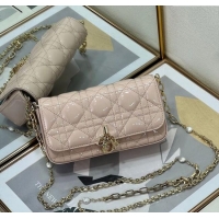 Most Popular Dior My Dior - Dior Talk Phone Pouch in Patent Cannage Calfskin 9134 Powder Pink 2025