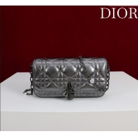 Market Sells Dior My Dior - Dior Talk Phone Pouch in Cannage Lambskin 9149 Grey/Black 2025