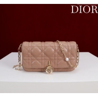 Best Product Dior My Dior - Dior Talk Phone Pouch in Cannage Lambskin Leather 9149 Rose Beige 2025