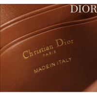 Buy Classic Dior My Dior - Dior Talk Phone Pouch in Cannage Lambskin Leather 9149 Brown 2025