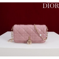 Best Price Dior My Dior - Dior Talk Phone Pouch in Cannage Lambskin Leather 9149 Blossom Pink 2025
