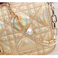 Market Sells Dior My Dior - Dior Talk Phone Pouch in Cannage Iridescent Leather 9149 Gold 2025