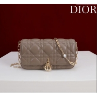Modern Classic Dior My Dior - Dior Talk Phone Pouch in Cannage Lambskin Leather 9149 Taupe 2025