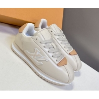 Good Quality Louis Vuitton LV BUTTERSOFT Sneakers in Calf Leather Grey 2025 1AIKDJ 0829055