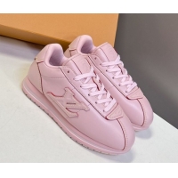 Good Product Louis Vuitton LV BUTTERSOFT Sneakers in Calf Leather Pink 2025 1AIKDJ 0829056