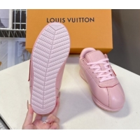 Good Product Louis Vuitton LV BUTTERSOFT Sneakers in Calf Leather Pink 2025 1AIKDJ 0829056