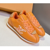 Low Cost Louis Vuitton LV BUTTERSOFT Sneakers in Calf Leather Orange 2025 1AIKDJ 0829057