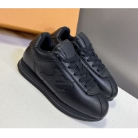 Luxurious Louis Vuitton LV BUTTERSOFT Sneakers in Calf Leather Black 2025 1AIKDJ 0829059