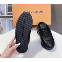 Luxurious Louis Vuitton LV BUTTERSOFT Sneakers in Calf Leather Black 2025 1AIKDJ 0829059