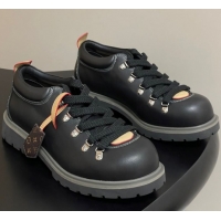 Luxury Cheap Louis Vuitton LV Remix Derby Lace-Ups Shoes 5cm in Plain Leather Black 2025 1AIJ63 0829060