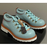 Pretty Style Louis Vuitton LV Remix Derby Lace-Ups Shoes 5cm in Plain Leather Green 2025 1AIJ63 0829063