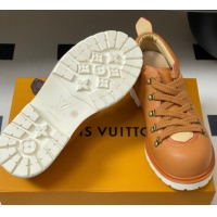 Good Looking Louis Vuitton LV Remix Derby Lace-Ups Shoes 5cm in Plain Leather Brown 2025 1AIJ63 0829064