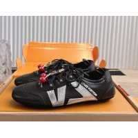 Low Cost Louis Vuitton LV Sneakerina in Lambskin Black 0829070