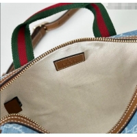 Buy Fashionable Gucci Mini GG Denim handbag 859975 Blue 2025