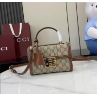 Market Sells Gucci Padlock GG Canvas small top handle bag 838999 Beige/Brown 2025