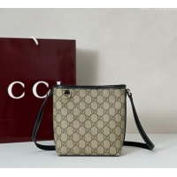 Low Cost Gucci GG Canvas Emblem Nano Bucket Bag 847090 Beige/Black 2025