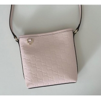 Best Price Gucci GG Leather Emblem Nano Bucket Bag 847090 Pink 2025
