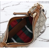 Modern Classic Gucci GG Canvas Emblem Small Shoulder bag 847447 Beige/Brown 2025