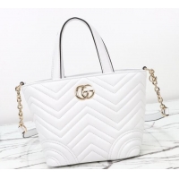 Good Quality Gucci Betty Chevron Leathe Small Tote Bag 847386 White 2025