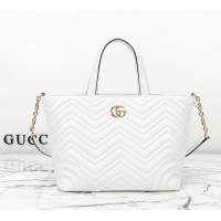 Good Quality Gucci Betty Chevron Leathe Medium Tote Bag 847387 White 2025