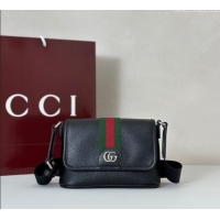 Top Grade Gucci Ophidia Leather mini bag 838599 Black 2025