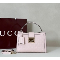 Good Quality Gucci Padlock GG Leather Medium Handbag 838992 Pink 2025