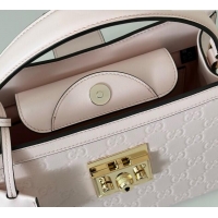 Good Quality Gucci Padlock GG Leather Medium Handbag 838992 Pink 2025