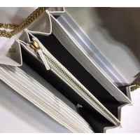 Good Looking Gucci GG Marmont Matelasse Leather Chain Mini Bag 474575 White 2025