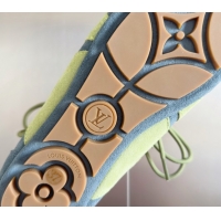 Stylish Louis Vuitton LV Sneakerina Sneakers Ballerina in Suede Blue 2025 1AHNFA 0829076
