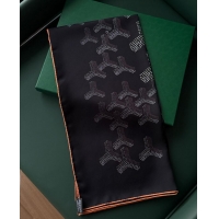 ​Big Discount Goyard Silk Scarves GS871 Black And Tan
