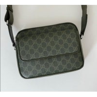 Promotional Gucci Mens GG Monogram small crossbody bag 795479 Forest Green 2025