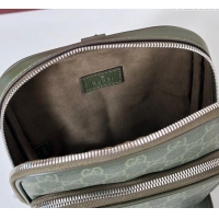 Grade Quality Gucci Mens GG Monogram small slingback bag 822073 Forest Green 2025