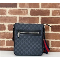 Luxury Cheap Gucci Mens GG Canvas small messenger bag 792082 Black 2025
