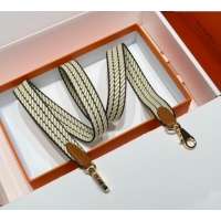 Pretty Style Discount Hermes Canvas Bag Strap 2.5x105cm 1008 Yellow/Gold 2025