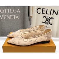 Most Popular Louis Vuitton Gala Flat Ballerinas Flat in Mesh and Strass Nude 1AIFUI 0829118