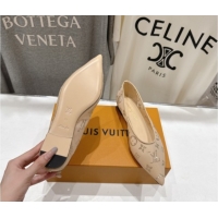 Most Popular Louis Vuitton Gala Flat Ballerinas Flat in Mesh and Strass Nude 1AIFUI 0829118