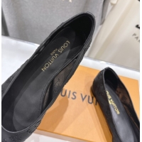 Perfect Louis Vuitton Gala Flat Ballerinas Flat in Mesh and Strass Black 1AIFUI 0829119